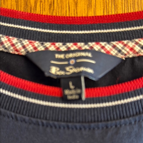 Ben Sherman Red and Blue Short Sleeve Tee - Picture 2 of 6